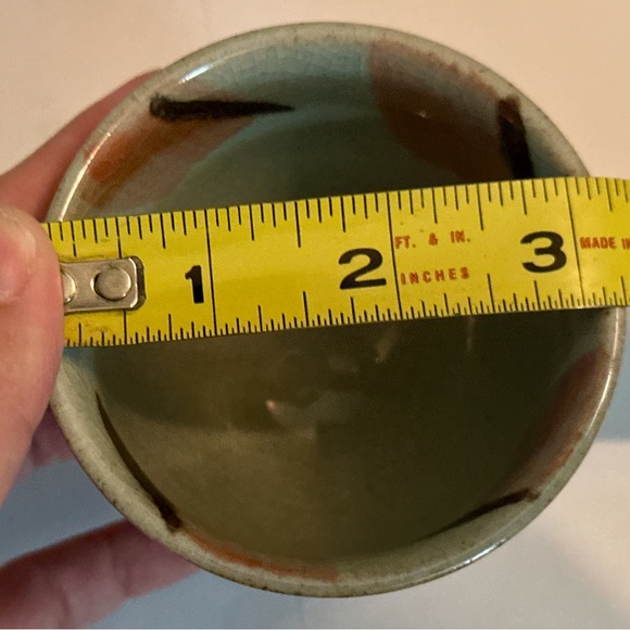 Japanese-Style Ceramic Cups Set of 2 – Unique Gray, Pink & Blue Hand-Painted - Picture 12 of 16